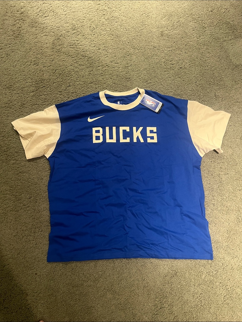 Nike Blue & White BUCKS Short Sleeve Tee